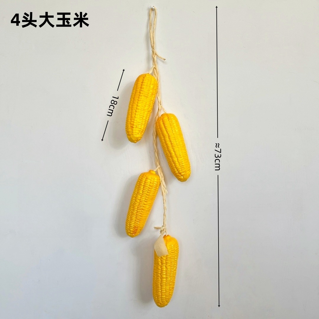 Vegetales artificiales cadena ajo colgante cadena maíz maní patata calabaza pimienta granja decoración fotografía props lote