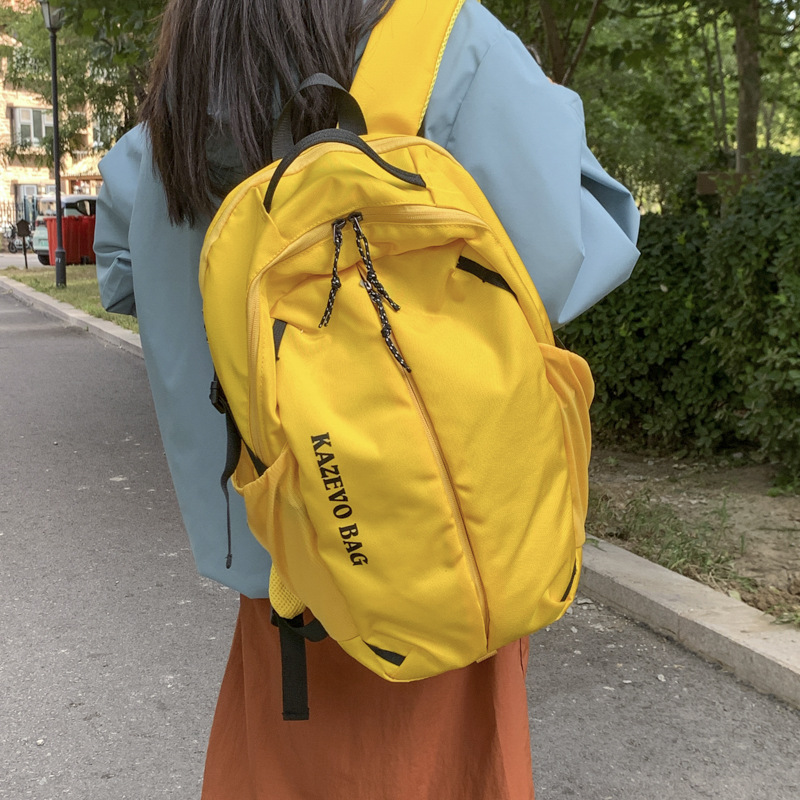 Dopamine Contrast Color Outdoor Travel Mountaineering Bag Women's Large Capacity Student Backpack Men's Casual Sports Cycling Backpack