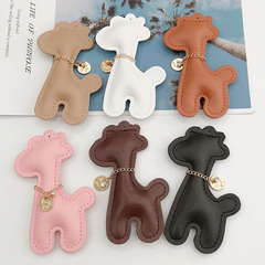 New Style Internet Celebrity Meaning One Deer Peace Cardboard Color PU Leather Deer Bag Giraffe Pendant Gift