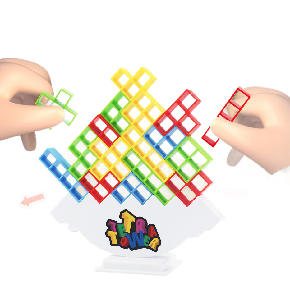 Juegos de equilibrio de mesa Swing High Tetris Juguetes Cross-Border Playing Focus Bloques de construcción para niños