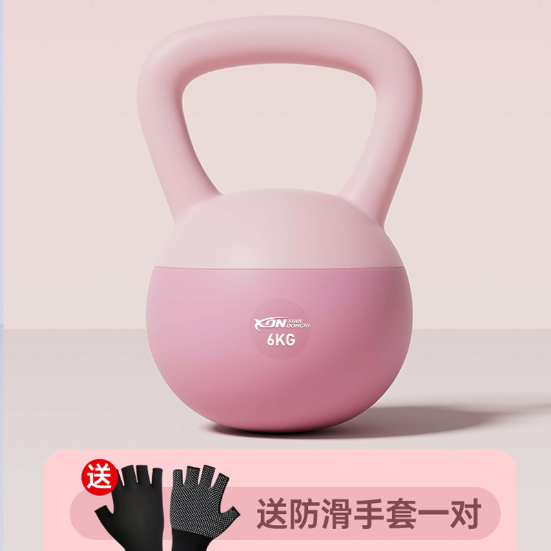 ケトルベル男性フィットネス家庭用器材ソフト10kgフィットネスボール提壺ダンベル|undefined