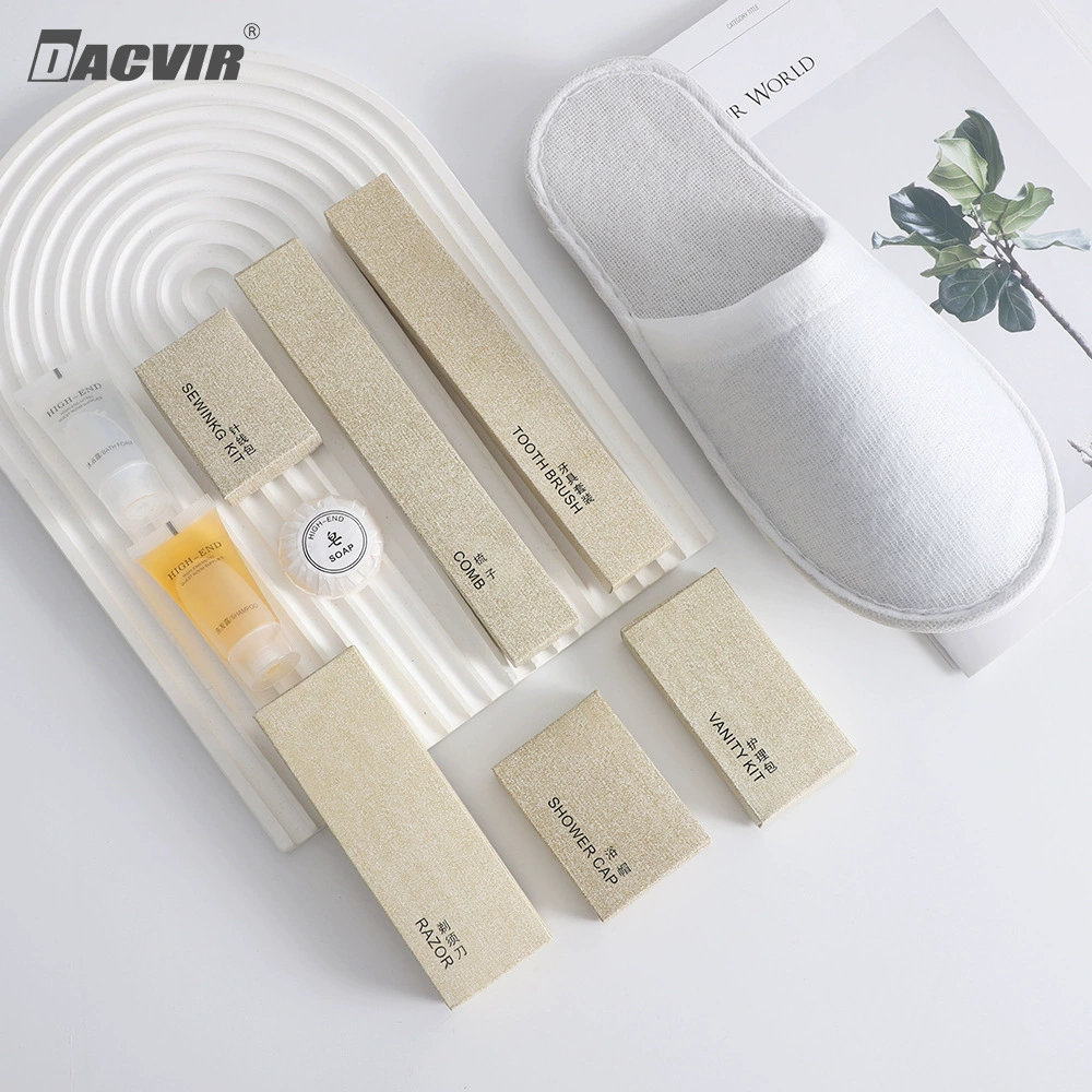 Disposable set for traveling for hotel, toothbrush, brush, slippers