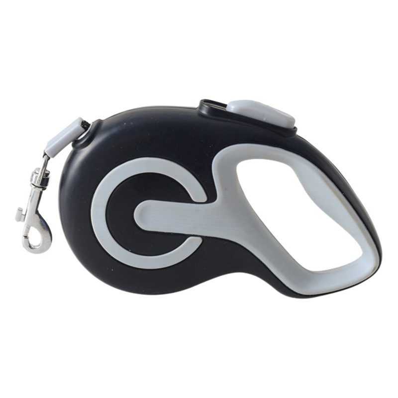 Nueva mascota tractor correa de perro plástico automático retráctil reflectante perro cadena perro correa de salida suministros