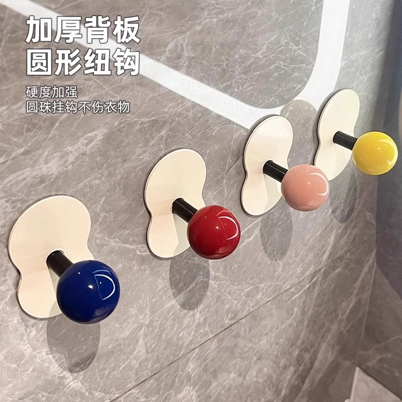 ドーパミンフック穴なしドア後掛けフックトイレ浴室フック強力荷重創意収納フック|undefined