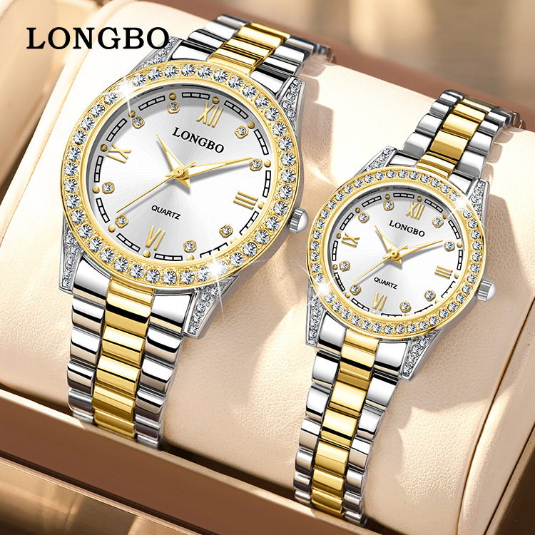 Longbo cross-border popular watch women's watch couple watch wholesale waterproof watch men's quartz watch
