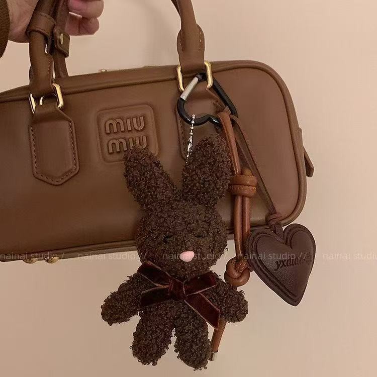 Nuevos productos Miu bolsa de viento colgante llavero de automóvil colgante espejo retrovisor regalo de mano DIY decoración de colgante