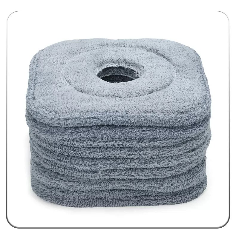 厂家定制拖把布超细纤维手压旋转拖布净污分离懒人免手洗拖把头