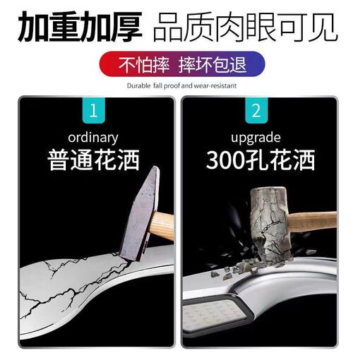Manual Boost Shower Head Bathroom Square Handheld Shower Head Boost Anti-overflow Shower Head Full Copper Wholesale