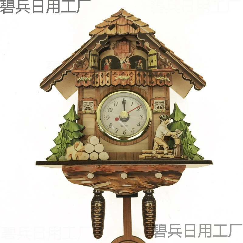 Табу Гу Хи сообщил о времени деревянных скандинавских часах Ретро древние часы