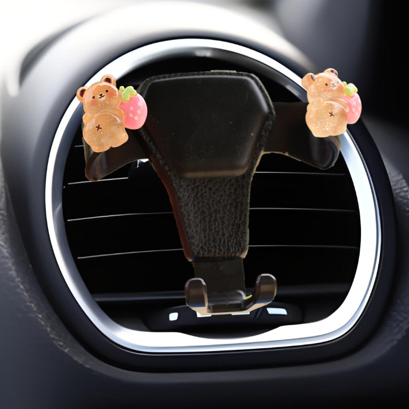Salida de aire para automóvil Oso brillante, aromaterapia creativa, perfume para automóvil, adornos de dibujos animados, suministros de decoración, suministros para automóvil