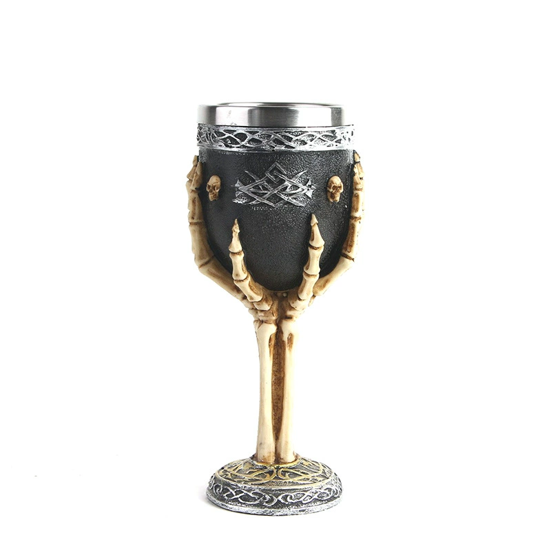 Wineglass, skull, halloween