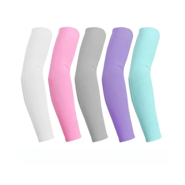 Korean version of outdoor ice silk sleeves riding sports sunscreen anti-fouling sleeves driving anti-ultraviolet gloves a generation of hair