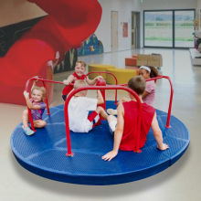 旋转木马幼儿园儿童塑料转椅转盘户外大型儿童摇马室内外游乐设施