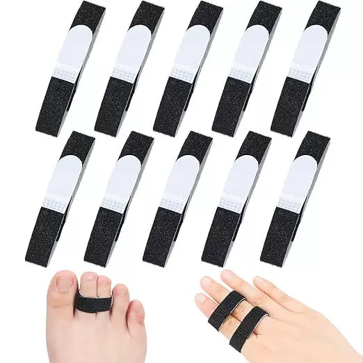 Elastic Toe Straps, Finger and Toe Separators, Day and Night Use Bandages, Overlapping Thumb Valgus Stretch Straps, Small Cloth Strips