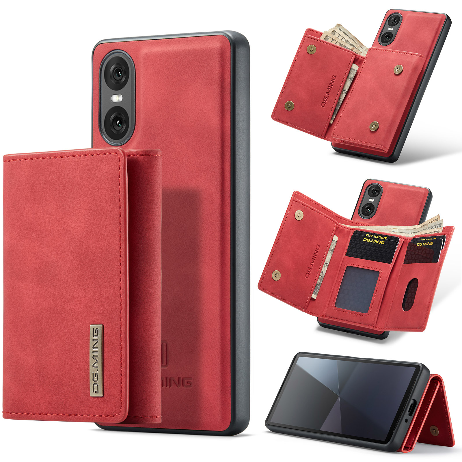 M1 for Sony Xperia 10 VI Protective Case Xperia 1VI Magnetic Split Wallet Phone Case 2024_voghion.com