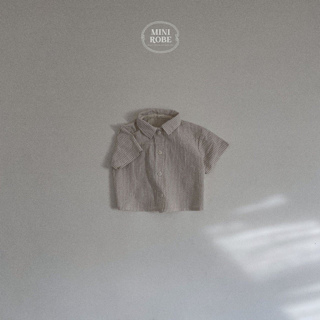 Bebé verano camisa delgada ropa de los niños del estilo coreano 2023 verano nuevo bebé verano camisa de manga corta