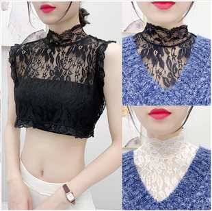 Fake Collar Lace Versatile Women's Sweater Collar with Sweatshirt Autumn and Winter Versatile Small Collar Classy New Style for Women