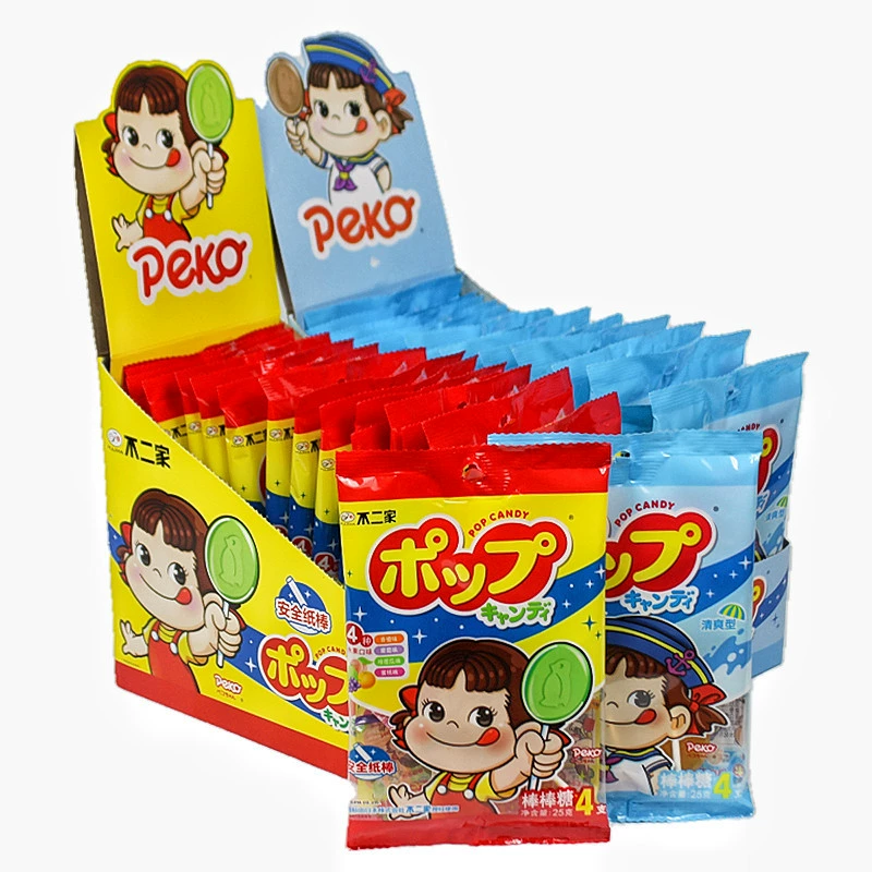 Нет двух фруктовых леденцов на палочке 4 пакета 25 г Повседневные детские подарки закуски конфеты свадебные конфеты оптом