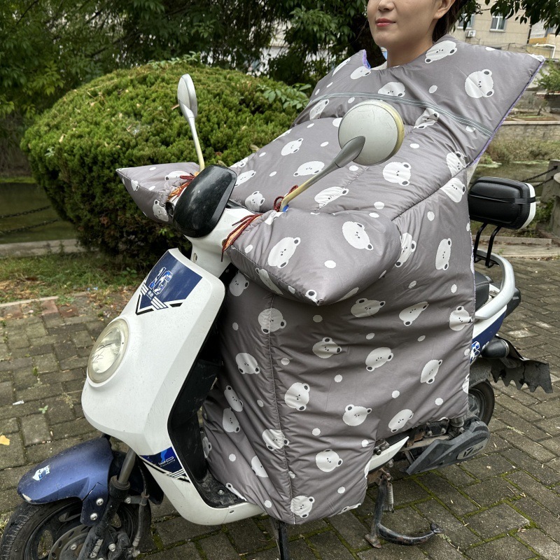電気自動車の防風は冬にベルベットされて、電気自動車のオートバイのバッテリー保温オックスフォード布の防風カバーを厚くした|undefined