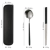 Set, spoon, chopsticks, box, 3 piece set