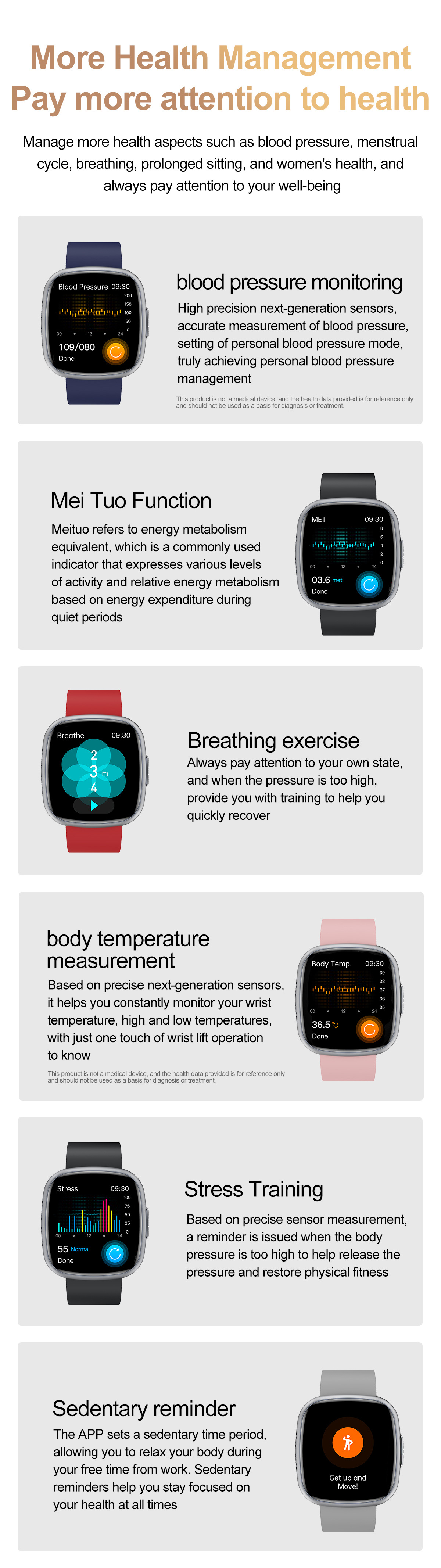 Smartwatch With Ecg Bluetooth Calling Heart Rate & Body Temp_voghion.com