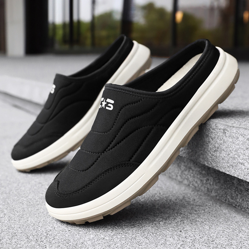 Zapatos de hombre verano nuevo estilo semi-pantuflas zapatos casuales de un pie zapatos de papá cómodos y transpirables zapatos ligeros de todo fósforo al por mayor