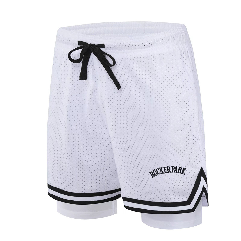 Amerikanische 3/4-Hose, modisch, für Jungen, Netzstoff, für Sport, Strand, Freizeit, Laufen, Fitness, schnelltrocknend, für den Transport zu Hause_voghion.com