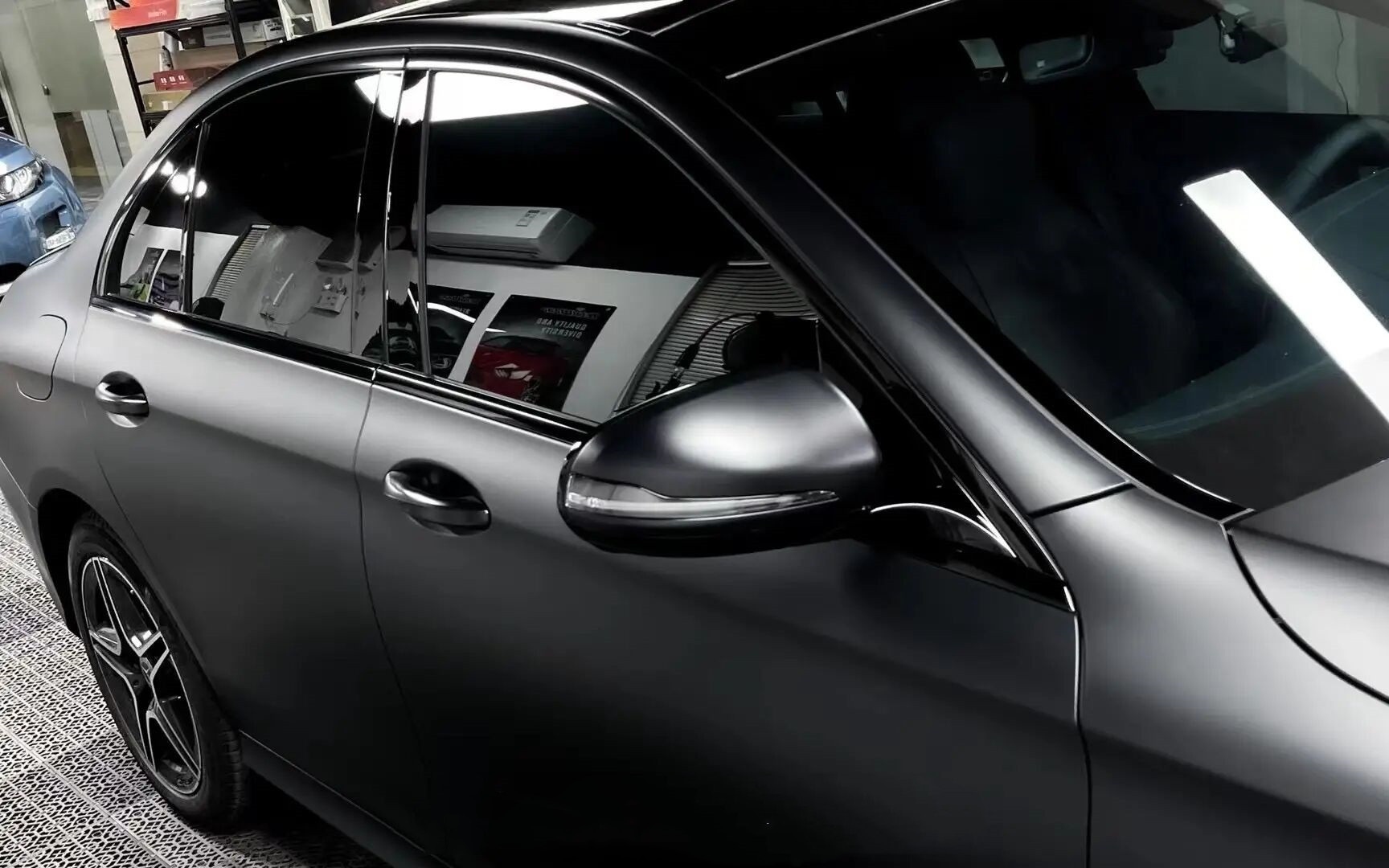 Suitable for Pet Car Color Changing Film Motorcycle Electric Vehicle Black Warrior Super Sub-Frosted Car Film Electro-Optical Metal White Car