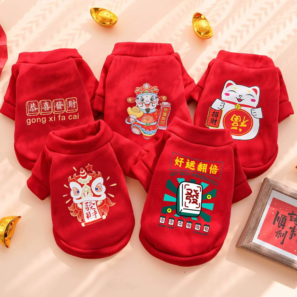 Новогодняя одежда для домашних животных плюс бархатная двухногая кошачья толстовка, одежда для собак и кошек, товары для собак Тедди, производитель, оптовая продажа одежды