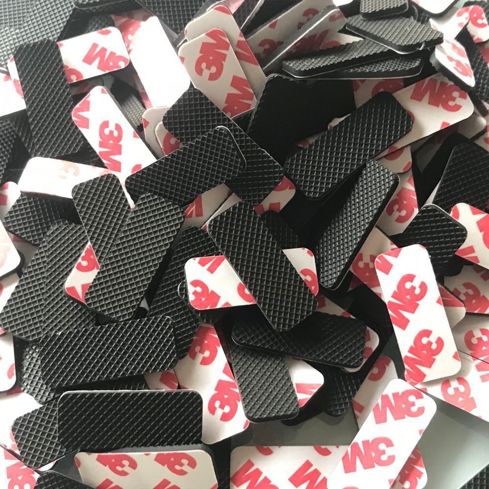 自粘防滑硅胶脚垫背胶橡胶脚垫磨砂透明硅胶贴黑色减震网格硅胶垫