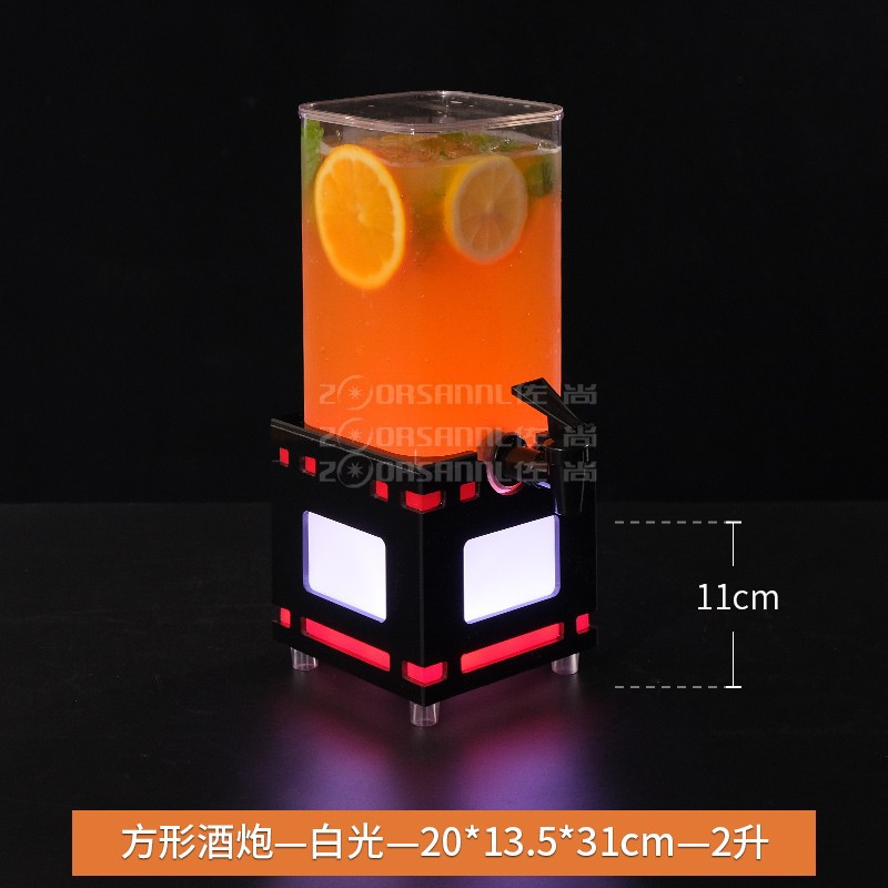 Cañón de vino Bar barril de cerveza especial con grifo claro bar olla de jugo barril de Cola Internet celebridad barril de cerveza de barril contenedor Cañón de vino emisor de luz