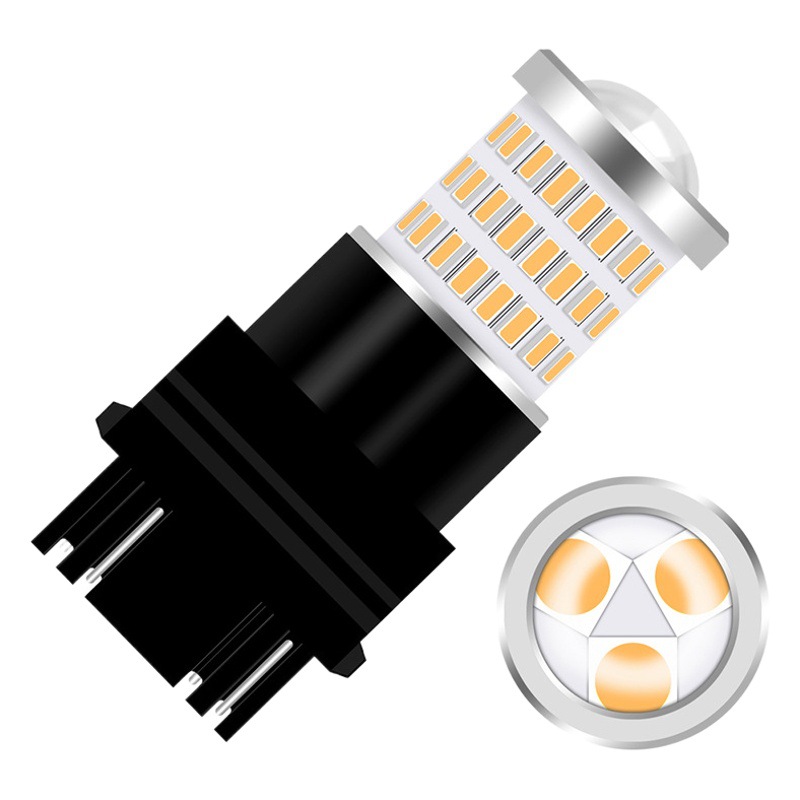 Luz de freno LED transfronteriza Shangxian, luz trasera para automóvil, luz de señal de giro 3014, bombilla para automóvil con lente de alto brillo 54+t20