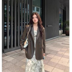 【设计师款】海宁皮衣设计师款款皮衣外套女装西服套装上衣