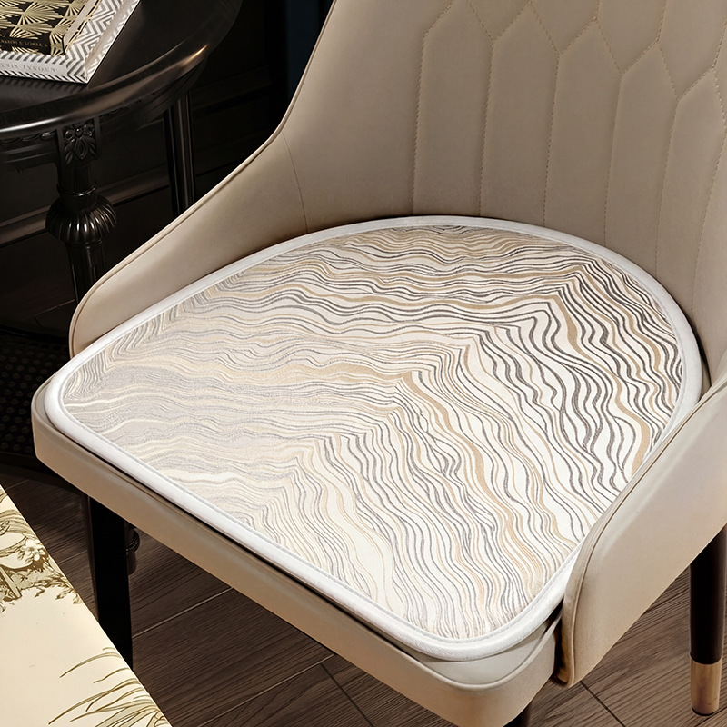 Silla de comedor de hielo de verano cuatro estaciones cojín de oficina universal en forma de herradura cojín de asiento de asiento de caballo respirado antideslizante