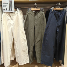 日单2025春季新款女装百搭宽松针织廓形显瘦宽腿休闲裤长裤475344