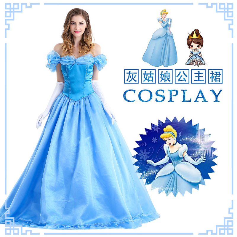 Annual Party Halloween Cos Costume Adult Snow White Dress Cinderella Masquerade Performance Evening Dress Performance Annual Party Halloween Cos Costume Adult Snow White Dress Cinderella Masquerade Performance Evening Dress Performance