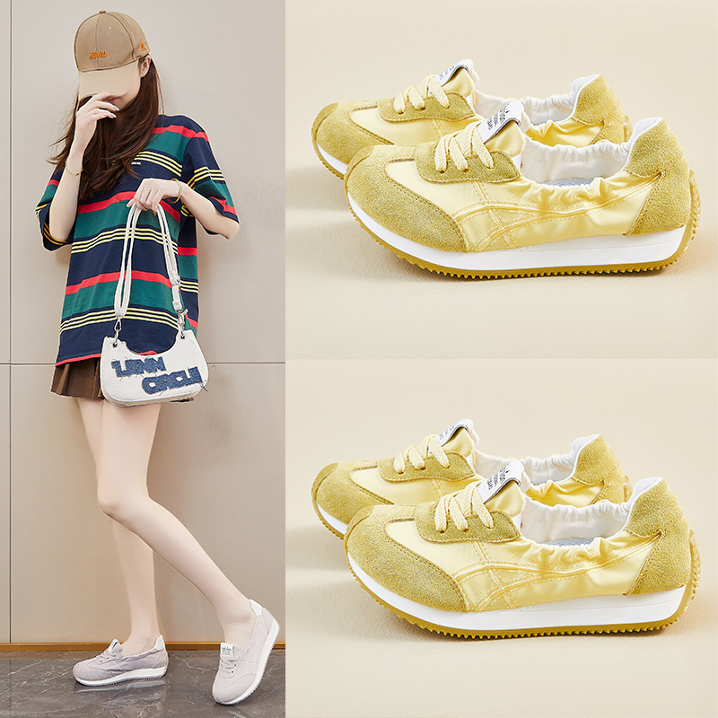 Zapatillas Transpirables Forrest Gump para Mujer FSCL003 de Tela y Caucho Con Elevación para Uso Diario