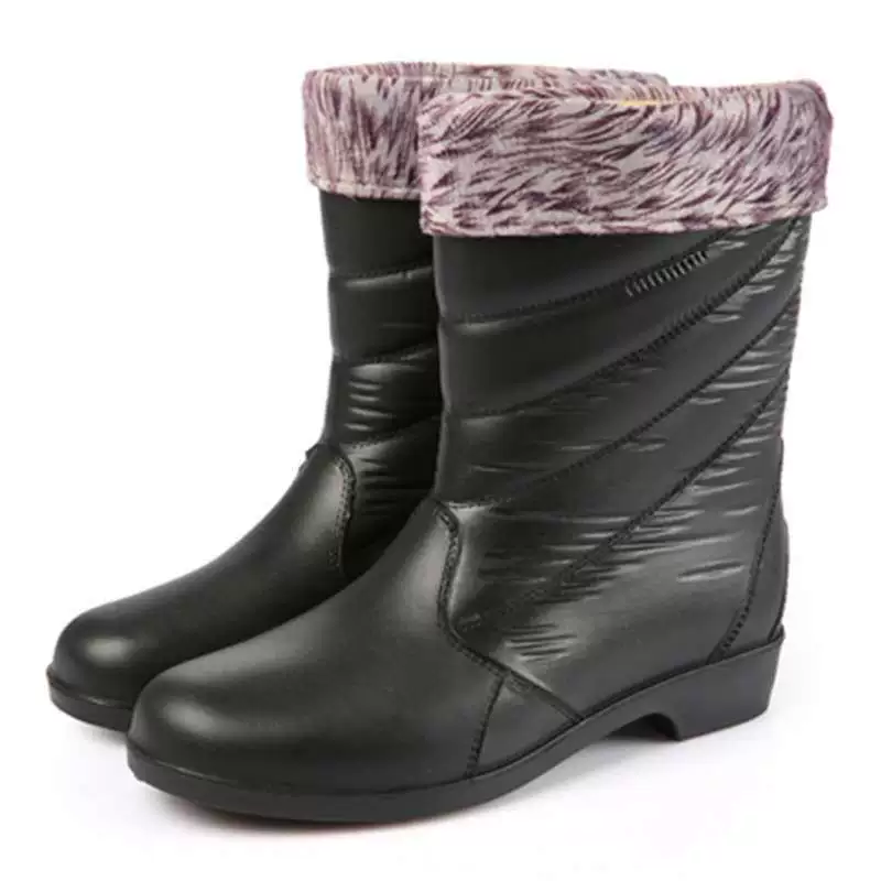 Other Brand Mid-Calf Boots - Fashionable Winter Footwear, Non-Slip Sole, Warm Lined for Cozy All-Day Wear