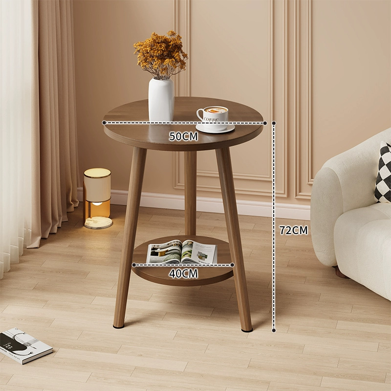Mesa redonda pequeña mesa de té simple sala de estar casera sofá lado varios dormitorios mesas de cabecera creativas mini simple mesa de balcón