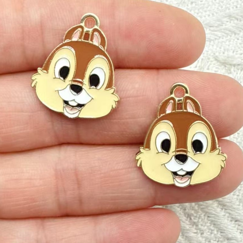 漫画アニメーションミッキーメアリー猫 DIY ジュエリーアクセサリーオイル滴下合金ペンダントキーホルダーイヤリングペンダント|undefined