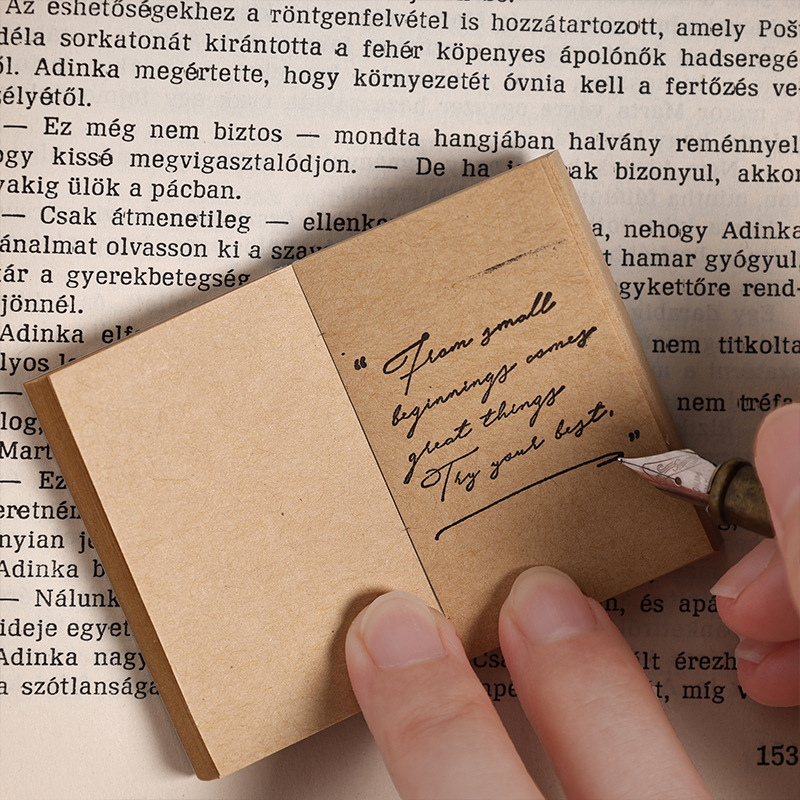 Guyun estilo europeo no adhesivo papel de notas retro transfronterizo papel kraft notas de registro portátil papel kraft