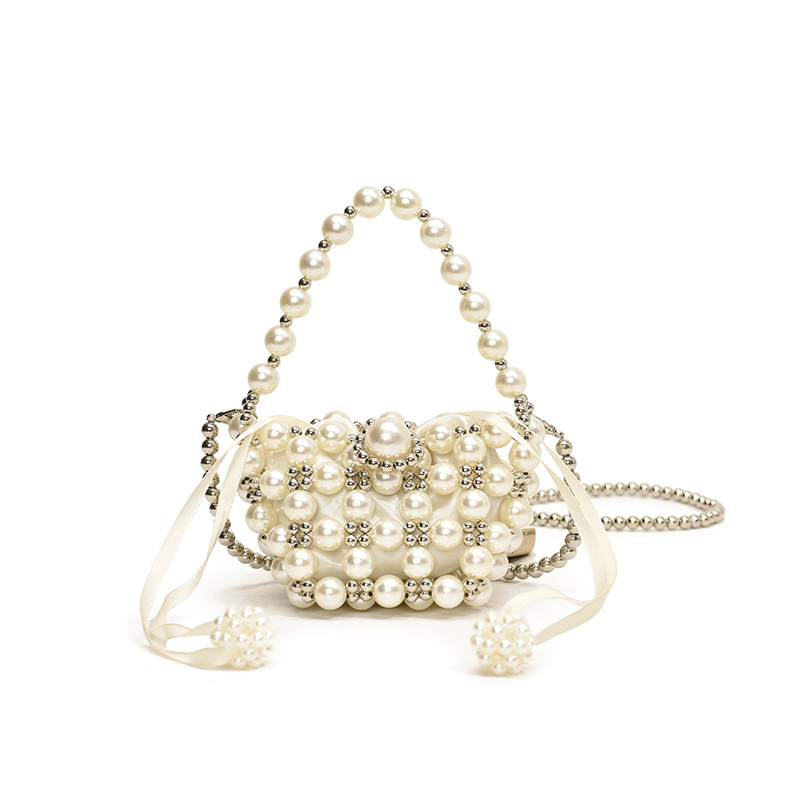 Dulce Pearl Princess bolso coreano estilo extranjero mini bolso de hombro para niños y niñas verano nuevo bolso de cadena para niños