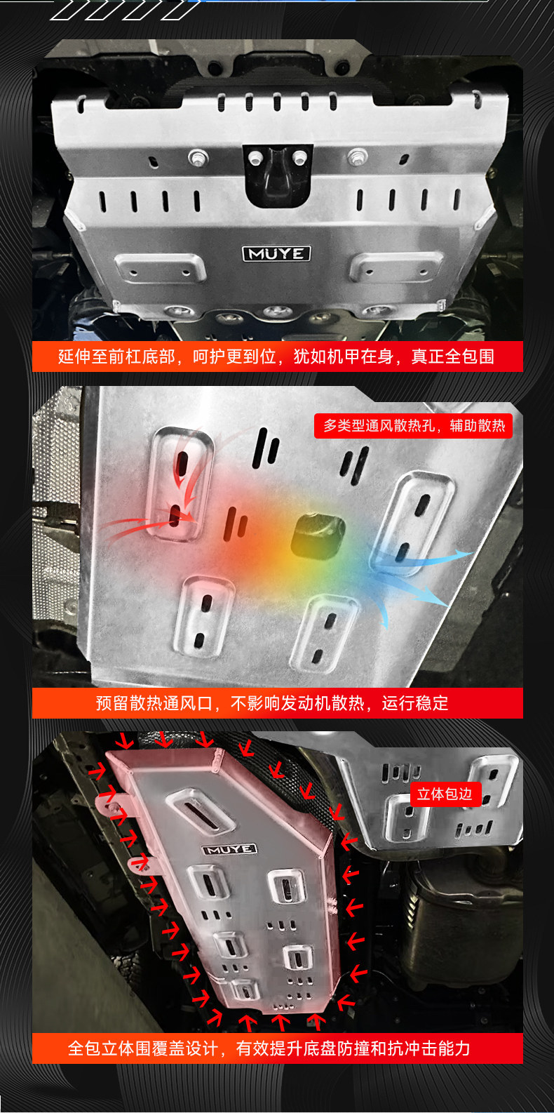 Suitable for 24-25 Models of Prado Chassis Protection Plates, New Prado Lc250 Engine Water Tank and Oil Tank Modification Parts