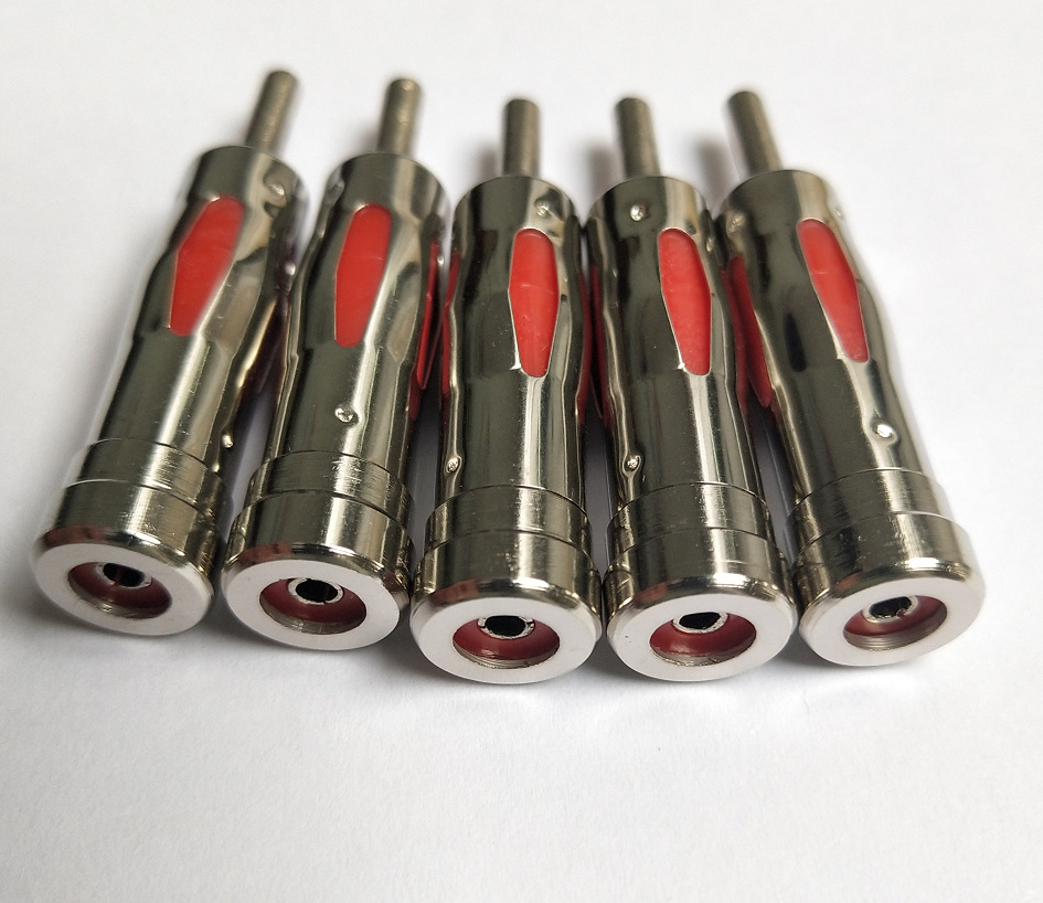 天线插 公头  铜  红芯柱