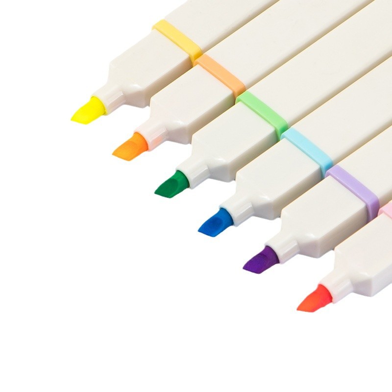 Deli/Deli Eye Protector Resaltador Marcador Macarons Marcador de cabeza suave de color Morandi