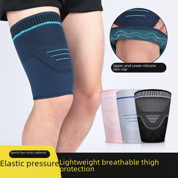 Sports Thigh Protection Knitted Compression Leg Protection Men's and Women's Outdoor Running Basketball Muay Thai Boxing Equestrian Legs HDT004