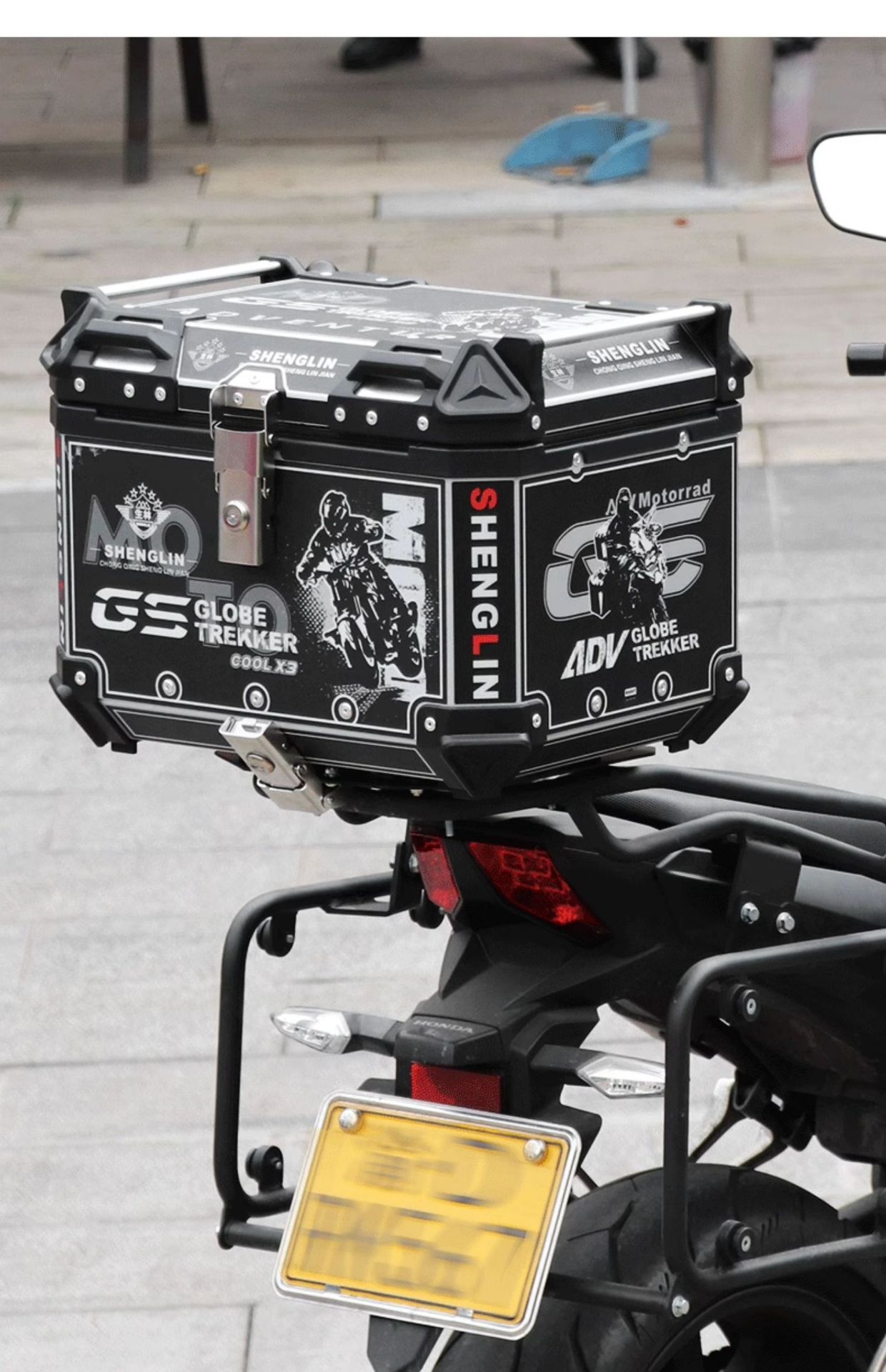 Special Motorcycle Aluminum Alloy Tail Box Scooter UY Mavericks NS Trunk GW General Split Line Django Rear Tail Box