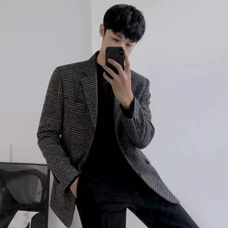 [Распродажа] Ретро клетчатый костюм Зимний