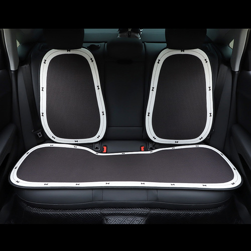 Car Seat Cushion Ice Silk Light Luxury Bow Car Seat Breathable Seat Cool Cushion Four Seasons Universal Car Interior Seat Cover