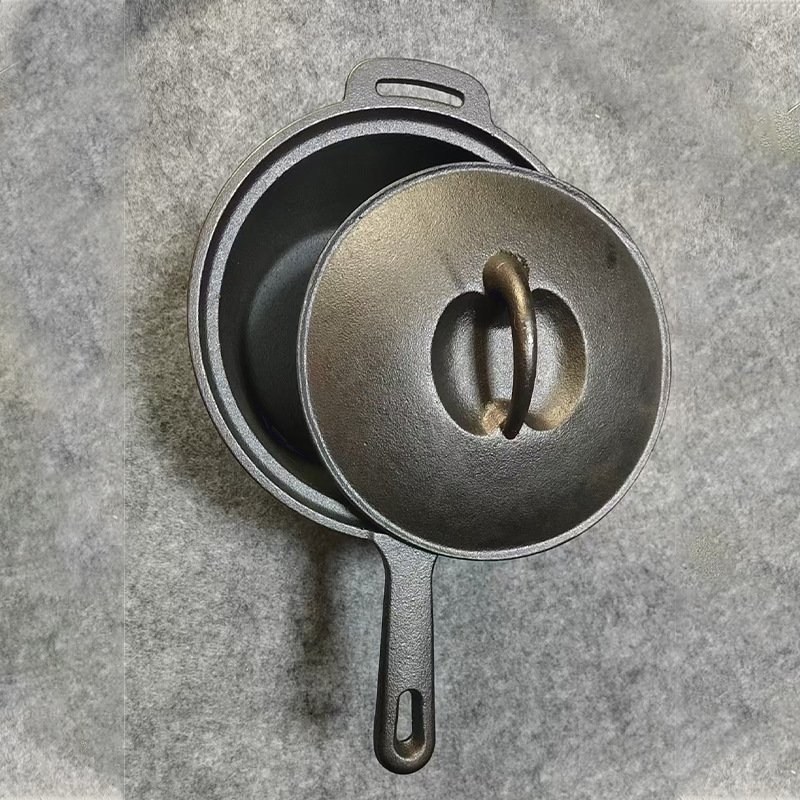 Olla de leche pequeña de hierro fundido Olla de hierro fundido gruesa sin recubrimiento Complemento alimenticio para bebés Olla de estofado pequeña Olla de hierro puro Cocina de inducción Gas universal